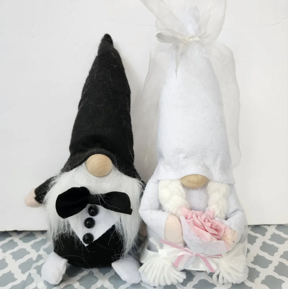 Bride and Groom Gnome 10 Inch